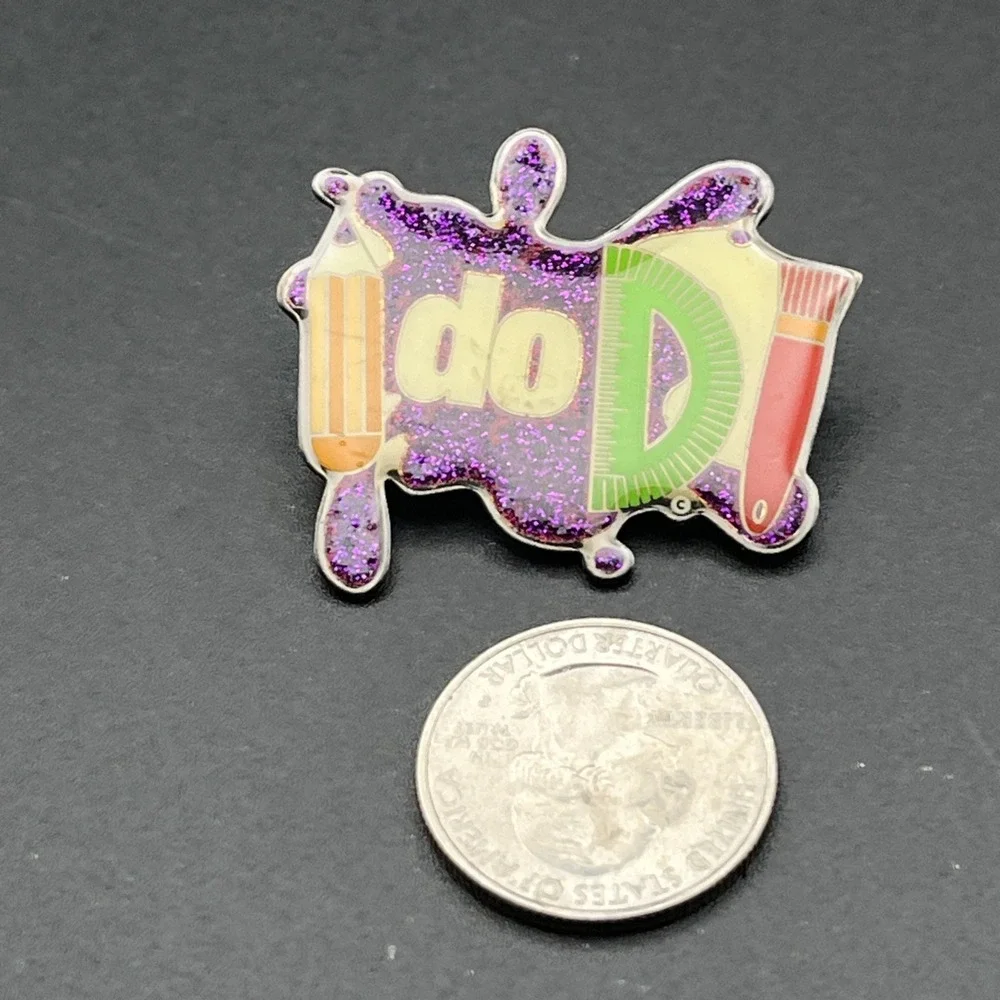 I Do DI Destination Imagination‎ Pencil Protractor Lapel Hat Pin